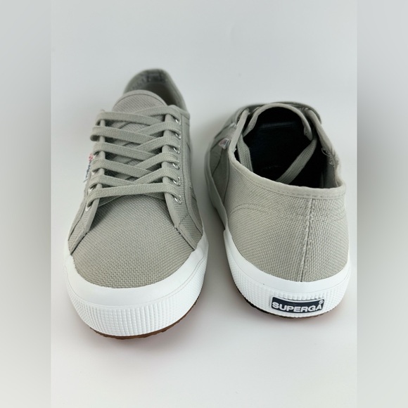 SUPERGA Unisex Lace Up Low Top Sneakers, Gray Canvas, US Size Men 8.5 Women 10 - Picture 13 of 13